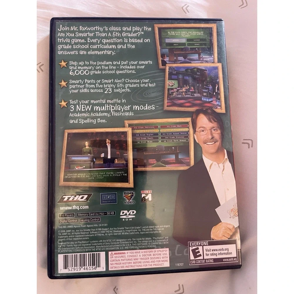 Are You Smarter Than A 5th Grader? Make The‎ Grade PS2 (PlayStation 2, 2008)